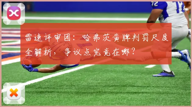 雷速评审团:哈弗茨黄牌判罚尺度全解析,争议点究竟在哪?